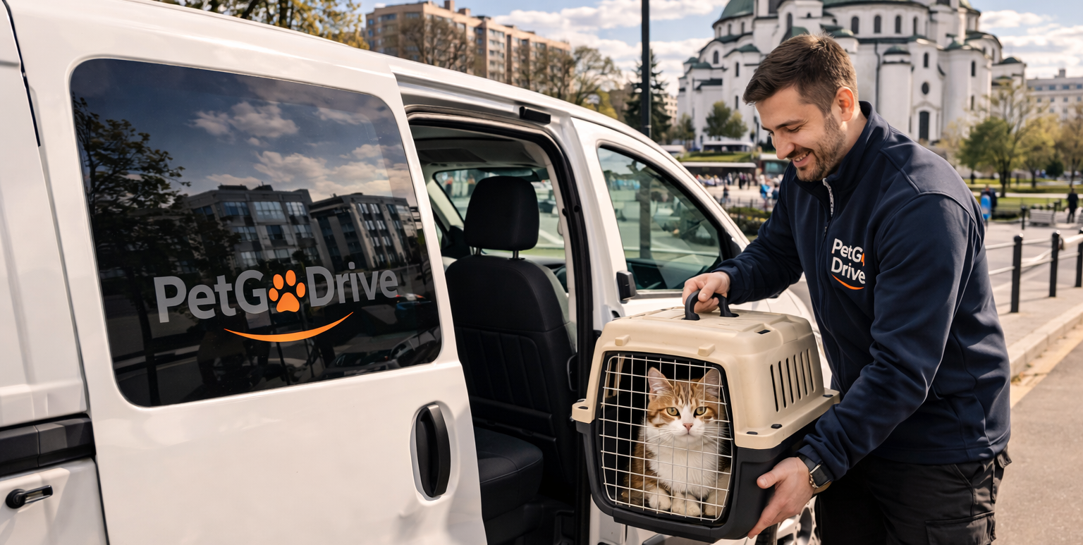 pet taxi Beograd prevoz mačke do veterinara PetGoDrive